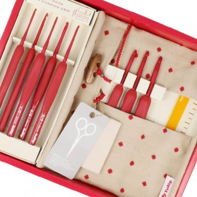 Tulip Etimo Red - sada háčků soft grip 1,8 - 5 mm – Zboží Dáma