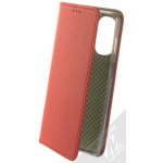 Pouzdro 1Mcz Magnet Book flipové Motorola Moto G62 červené – Zboží Živě
