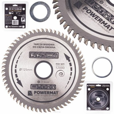 Pro-Tech shop Pilový kotouč na dřevo 125mm 60T 22.2mm 41831 PM0896 – Zboží Dáma