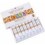 Metalické akrylové barvy DECOLA 8x18 ml – Hledejceny.cz
