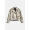 Dámská bunda Karl Lagerfeld Leather Biker Jacket light gold