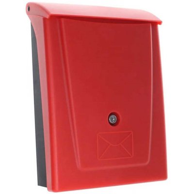 Rottner Posta plastová poštovní schránka černo-červená – Sleviste.cz