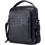 Bullcaptain pánská kožená messenger taška Ursicin černá DJB888s1 – Zboží Dáma