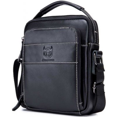 Bullcaptain pánská kožená messenger taška Ursicin černá DJB888s1 – Zboží Dáma