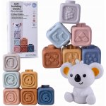 Woopie Sada gumových pyramidových bloků 2v1 Medvídek pastelové – Hledejceny.cz