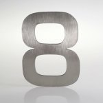 Domovní číslo popisné Nerez EUROMODE - č. 8 – Hledejceny.cz