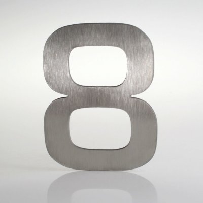 Domovní číslo popisné Nerez EUROMODE - č. 8 – Hledejceny.cz