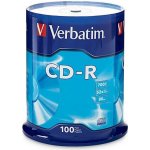 Verbatim CD-R 700MB 52x, cakebox, 100ks (43411) – Hledejceny.cz
