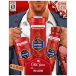 Old Spice Gentleman dárková sada s tuhým deodorantem 50 ml + deodorantem ve spreji 150 ml + sprchovým gelem Captain 250 ml – Zboží Dáma