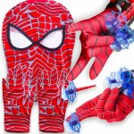 Spiderman 4v1 RAKETOMET 2x RUKAVICE MASKA FIGURKA – Zboží Dáma