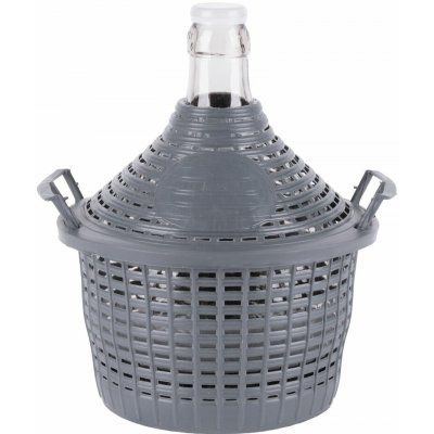 Demižon skleněný 5l Cada v plastovém koši – Zboží Dáma