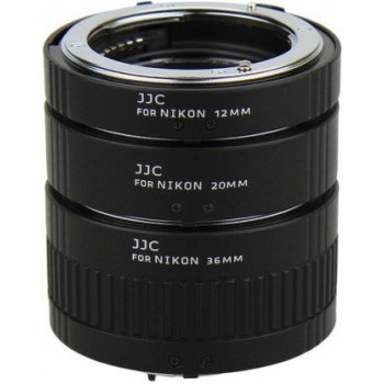 JJC sada mezikroužků 12/20/36 mm pro Nikon