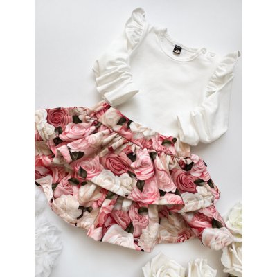 Pracify sukně pro dívku s volánky a růžemi – Hledejceny.cz