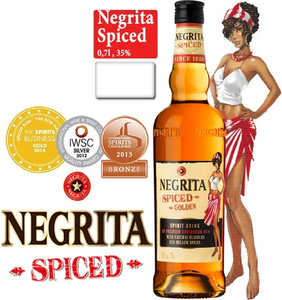 Negrita Spiced Golden 35% 0,7 l (holá láhev)
