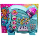 Barbie Color Reveal Glitter! Vlasová stylizace modrá – Zboží Mobilmania