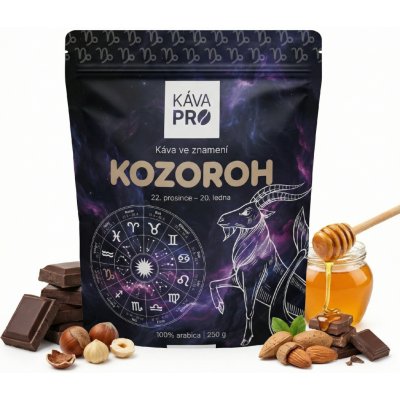 KávaPRO Káva ve znamení Kozoroh zrnková 250 g – Hledejceny.cz