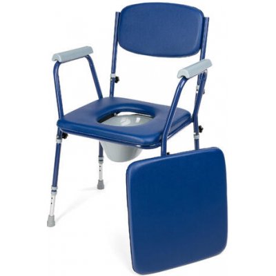 Timago Toaletní křeslo výškově nastavitelné BLUE skládací – Zboží Dáma
