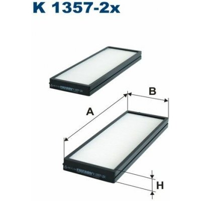 Filtr, vzduch v interiéru FILTRON K1357-2x – Hledejceny.cz