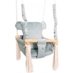 Lovegifts plyšová houpačka medvídek 36 x 36 x 27 cm šedá do 20 kg – Zboží Dáma