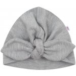 Kojenecké šatičky s čepičkou turban New Baby Little Princess šedé – Zboží Mobilmania