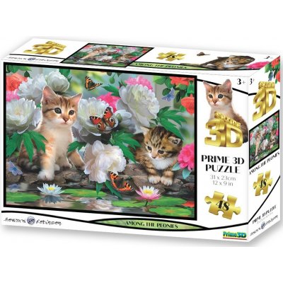PRIME 3D PUZZLE Mezi pivoňkami 48 ks – Zboží Dáma