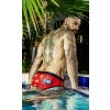 Koupací šortky, boardshorts Mister B Urban Sitges Swim Brief red slipové plavky pánské