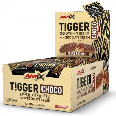 AMIX TIGGER Zero bar 20 x 60 g – Zboží Dáma