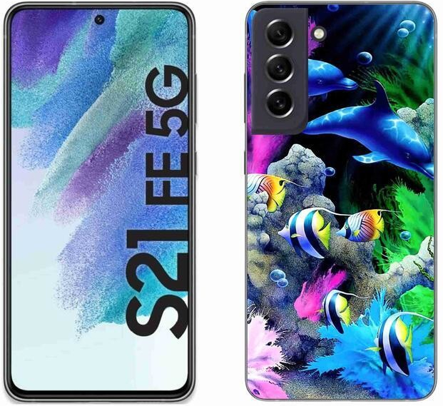 Pouzdro mmCase gelové Samsung Galaxy S21 FE 5G - mořský svět