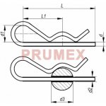 Závlačka pružná DIN 11024 - 2,0x50 – Zboží Mobilmania