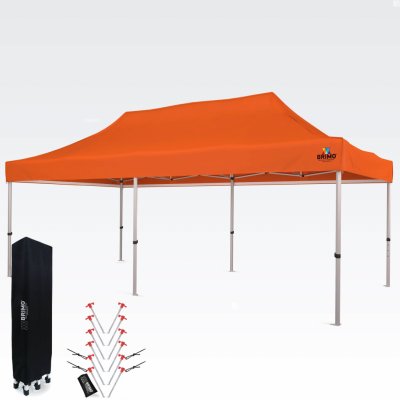 BRIMO Nůžkový stan 3x6 ALU bez stěn Oranžová S. Alu – Zboží Dáma