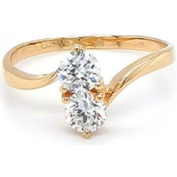 Beny Jewellery Zlatý Prsten se Zirkony 7130093