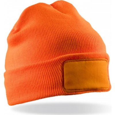 Result Genuine recycled Recyklovaná dvojitá čepice Thinsulate beanie oranžová fluorescentní RT934 – Hledejceny.cz