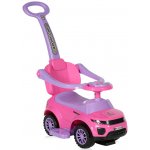 Lorelli auto s vodicí tyčí růžové – Zboží Mobilmania