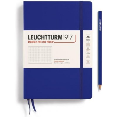 Leuchtturm1917 Medium A5 Tečkovaný zápisník Ink – Zboží Dáma