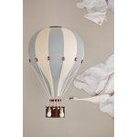 Super Balloon dekorativní horkovzdušný balón střední modrá/krémová – Zboží Dáma