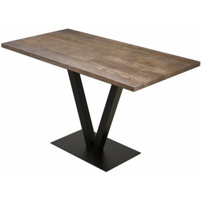 ASIR Jídelní stůl SUN TABLE ořech a černá – Sleviste.cz