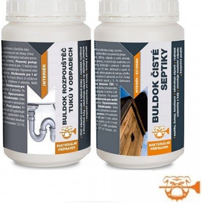 METRUM BULDOK DUO PACK Rozpouštěč tuků v odpadech + Čisté septiky 1 kg – HobbyKompas.cz