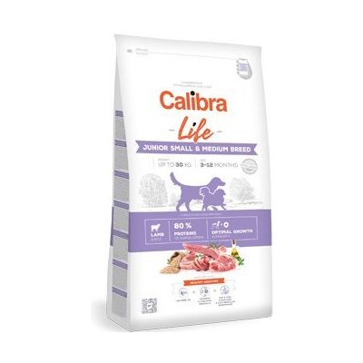 Calibra Superpremium Calibra Dog Life Junior Small&Medium Breed Lamb 12kg