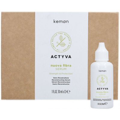 Kemon Actyva Nuova Fibra Serum péče pro oslabené vlasy 12 x 30 ml – Hledejceny.cz