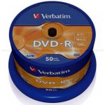 Verbatim DVD-R 4,7GB 16x, Advanced AZO, cakebox, 50ks (43548) – Hledejceny.cz