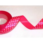 Stuha saténová s puntíkem, WSK6051, šíře 12 mm / balení 22 m – Hledejceny.cz