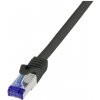 síťový kabel LogiLink C6A123S RJ45, CAT 6A, S/FTP, 30m, černý