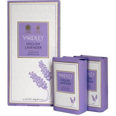 Yardley English Lavender toaletní mýdlo 3 x 100 g – Zbozi.Blesk.cz