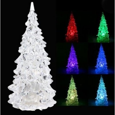 Family Christmas LED svítící a barvy měnící stromeček 22 cm – Zbozi.Blesk.cz