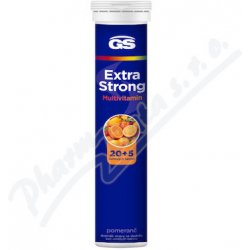 GS Extra Strong Multivitamin pomeranč 25 šumivých tablet