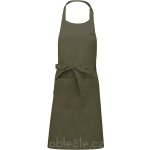 Kariban K890 Zástěra s laclem Sommelier zelená light khaki – Hledejceny.cz