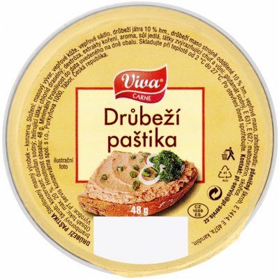 Viva Carne Drůběží paštika 48 g – Zboží Dáma