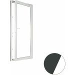 Aluplast jednokřídlové balkonové dveře Pravé Dvojsklo antracit/bílá 90 x 220 cm – Hledejceny.cz