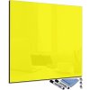 Tabule Glasdekor Magnetická skleněná tabule 100 x 100 cm žlutá