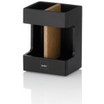 KELA Držák na zubní kartáčky Cube polyresin black KL-23688 – Zboží Mobilmania